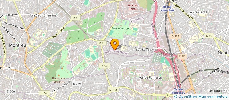 localisation de l'entreprise MONSIEUR JEROME LOUCHART à MONTREUIL