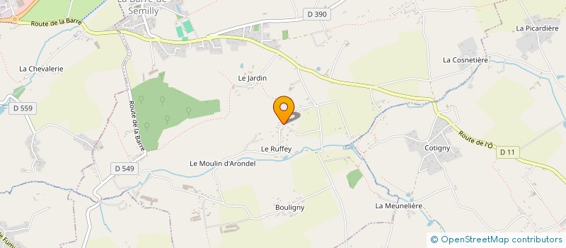 localisation de l'entreprise MONSIEUR JEROME LOUICHE  LA BARRE-DE-SEMILLY