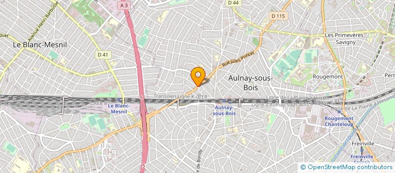 localisation de l'entreprise MONSIEUR JEROME LOUIS à AULNAY-SOUS-BOIS