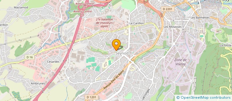 localisation de l'entreprise MONSIEUR JEROME LOUIS à ANNECY