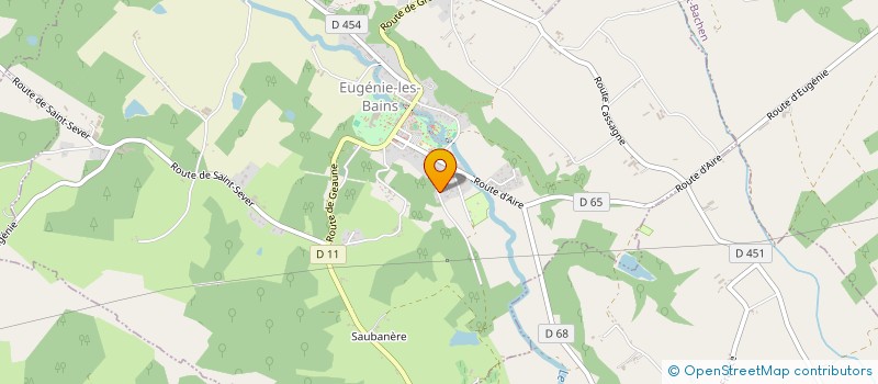 localisation de l'entreprise MONSIEUR JEROME LUCMORT à EUGENIE-LES-BAINS