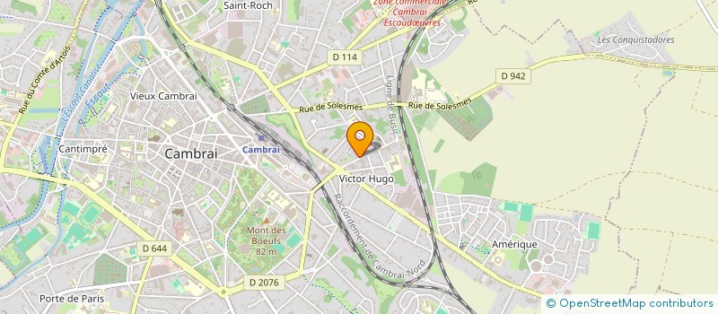 localisation de l'entreprise MONSIEUR JEROME LUSSIEZ  CAMBRAI