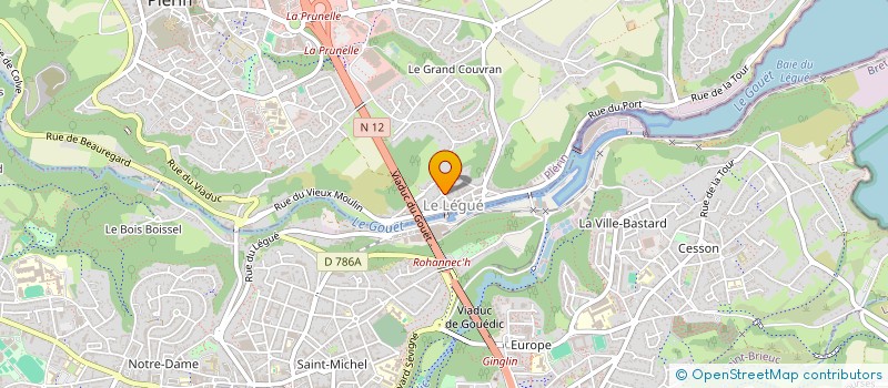 localisation de l'entreprise MONSIEUR JEROME MAGDELAINE  SAINT-BRIEUC