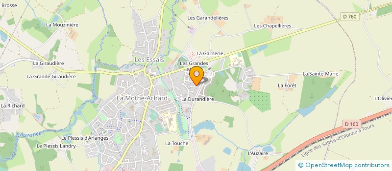localisation de l'entreprise MONSIEUR JEROME MAGNEAU à LES ACHARDS