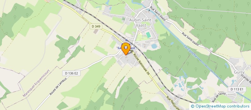 localisation de l'entreprise MONSIEUR JEROME MAHIEU  AUBIN-SAINT-VAAST