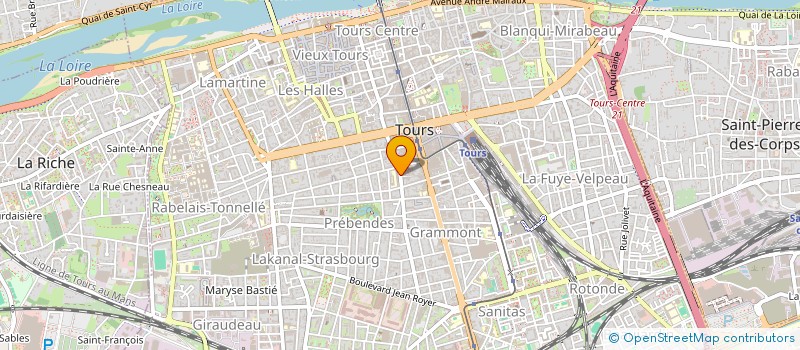 localisation de l'entreprise MONSIEUR JEROME MAHOUDEAU  TOURS