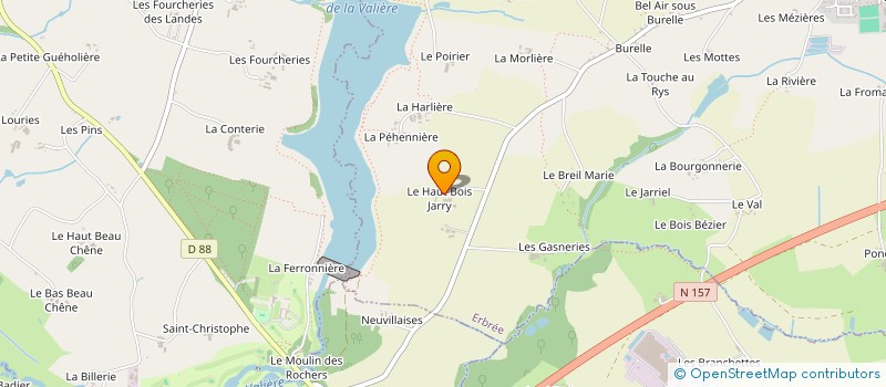 localisation de l'entreprise MONSIEUR JEROME MAIGNAN  ERBREE
