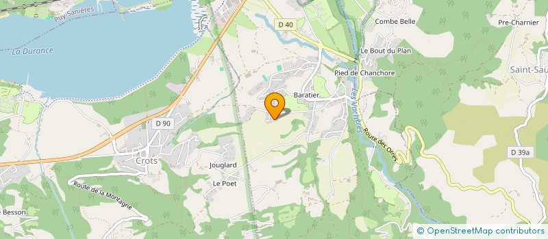 localisation de l'entreprise MONSIEUR JEROME MAILLARD  CROTS