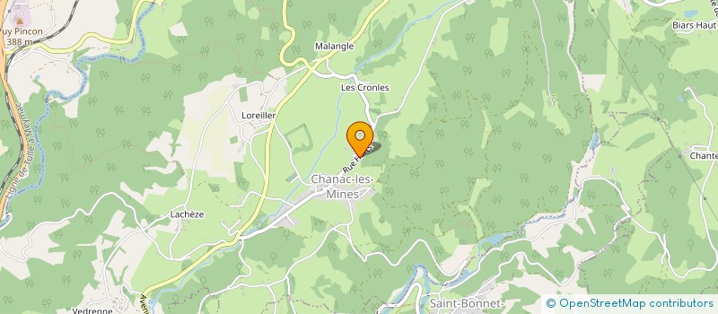 localisation de l'entreprise MONSIEUR JEROME MALAGNOUX  CHANAC-LES-MINES