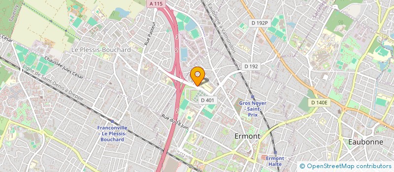 localisation de l'entreprise MONSIEUR JEROME MALIVOIR  ERMONT