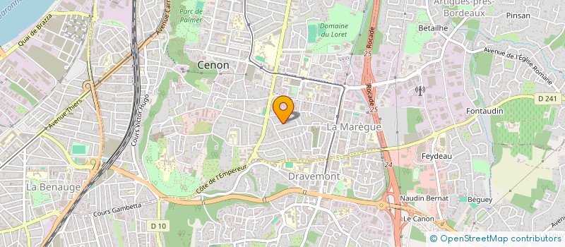 localisation de l'entreprise MONSIEUR JEROME MANGIN  CENON