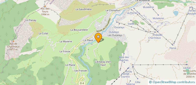 localisation de l'entreprise MONSIEUR JEROME MANIGLIER  LE GRAND-BORNAND