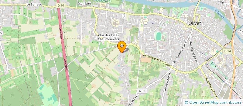 localisation de l'entreprise MONSIEUR JEROME MANSIRE à OLIVET