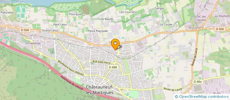 localisation de l'entreprise MONSIEUR JEROME MARBEHAN  CHATEAUNEUF-LES-MARTIGUES