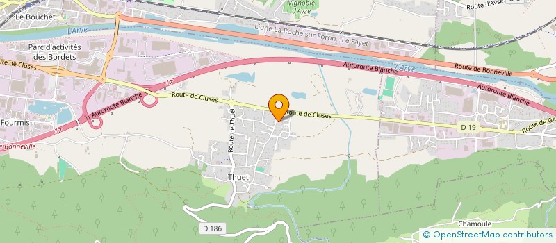 localisation de l'entreprise MONSIEUR JEROME MARCELLIN  BONNEVILLE