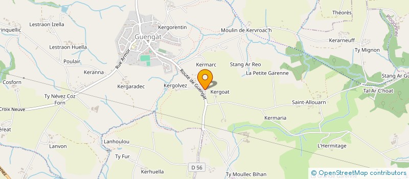 localisation de l'entreprise MONSIEUR JEROME MARCHADOUR  QUEMENEVEN