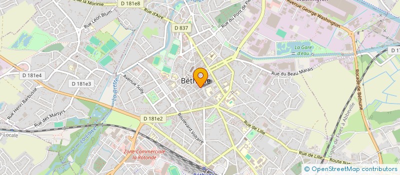 localisation de l'entreprise MONSIEUR JEROME MARECHAL à BETHUNE