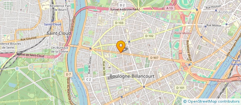 localisation de l'entreprise MONSIEUR JEROME MARELLEC à BOULOGNE-BILLANCOURT