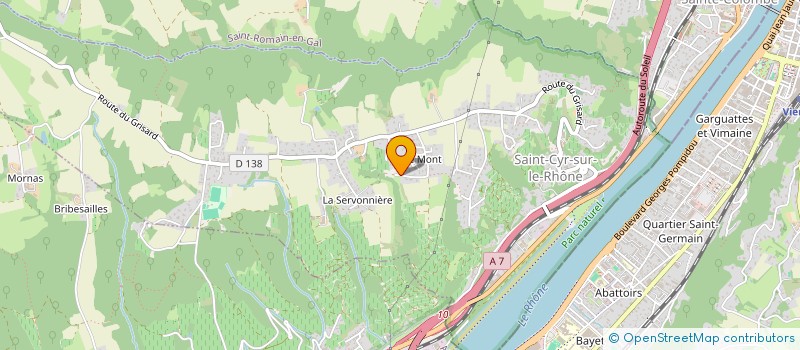 localisation de l'entreprise MONSIEUR JEROME MARGARIT  SAINT-CYR-SUR-LE-RHONE