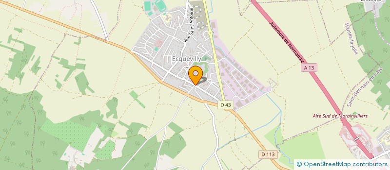 localisation de l'entreprise MONSIEUR JEROME MARIE CHRISTOPHE  ECQUEVILLY