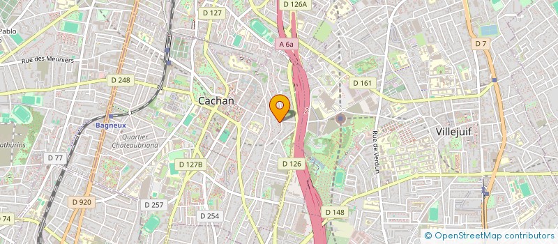 localisation de l'entreprise MONSIEUR JEROME MARTIN  CACHAN