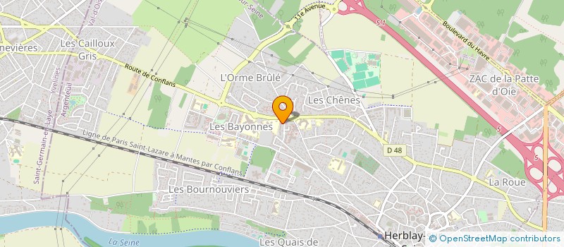 localisation de l'entreprise MONSIEUR JEROME MARTIN  HERBLAY-SUR-SEINE