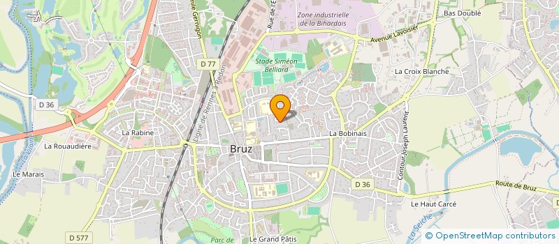 localisation de l'entreprise MONSIEUR JEROME MARTIN à BRUZ