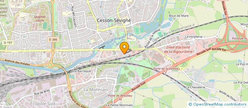 localisation de l'entreprise MONSIEUR JEROME MARTIN  CESSON-SEVIGNE