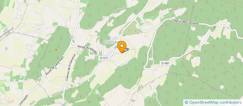 localisation de l'entreprise MONSIEUR JEROME MARTIN  CLANSAYES