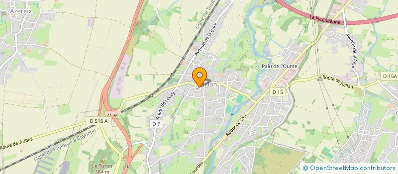 localisation de l'entreprise MONSIEUR JEROME MARTINEZ  JUILLAN