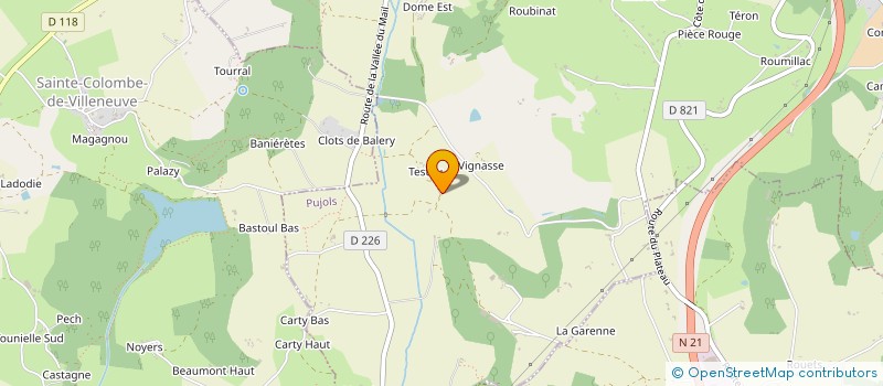 localisation de l'entreprise MONSIEUR JEROME MARTY  PUJOLS