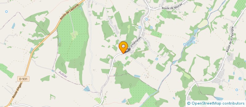 localisation de l'entreprise MONSIEUR JEROME MARTY  AUBIAC