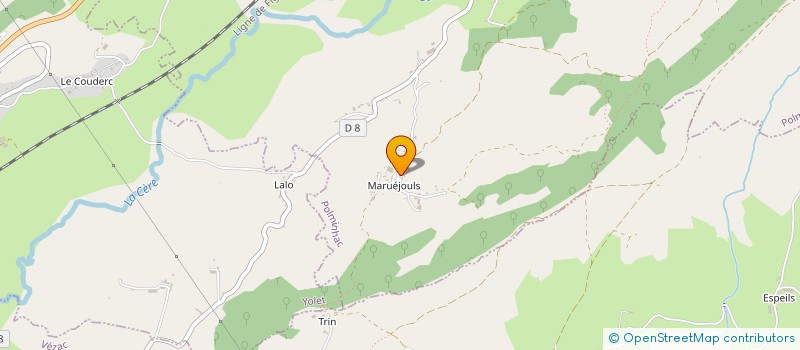 localisation de l'entreprise MONSIEUR JEROME MARTY à POLMINHAC