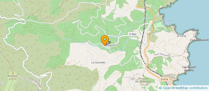 localisation de l'entreprise MONSIEUR JEROME MARY  PORT-VENDRES