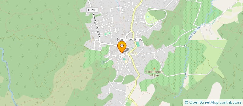localisation de l'entreprise MONSIEUR JEROME MAS  NANS-LES-PINS
