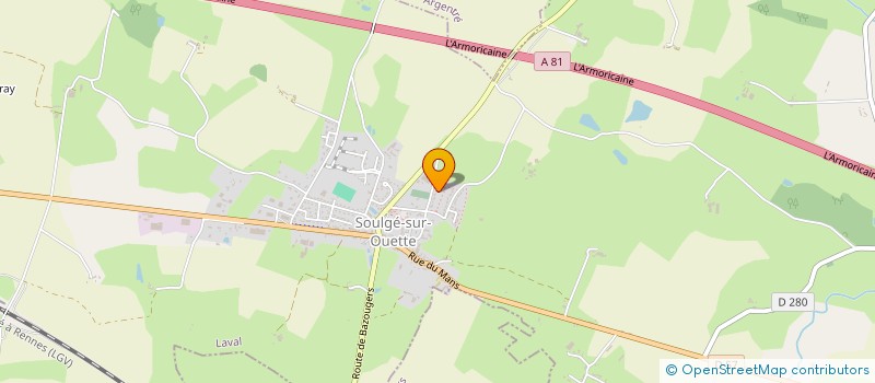 localisation de l'entreprise MONSIEUR JEROME MASSEROT  SOULGE-SUR-OUETTE