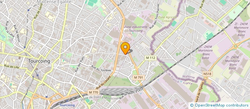 localisation de l'entreprise MONSIEUR JEROME MATHON  TOURCOING