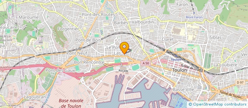 localisation de l'entreprise MONSIEUR JEROME MATHONNET  TOULON