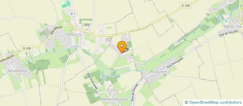 localisation de l'entreprise MONSIEUR JEROME MATU  MONTENESCOURT