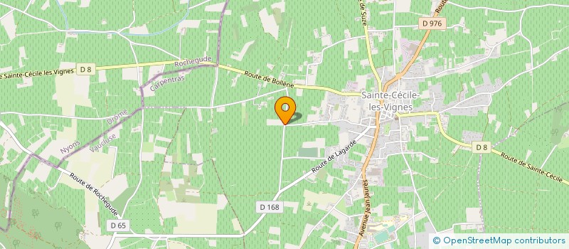 localisation de l'entreprise MONSIEUR JEROME MAZOYER  SAINTE-CECILE-LES-VIGNES