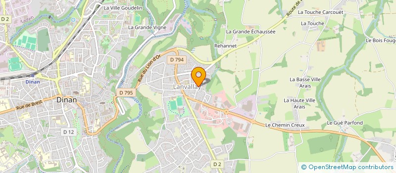 localisation de l'entreprise MONSIEUR JEROME MEIGNAN  LANVALLAY