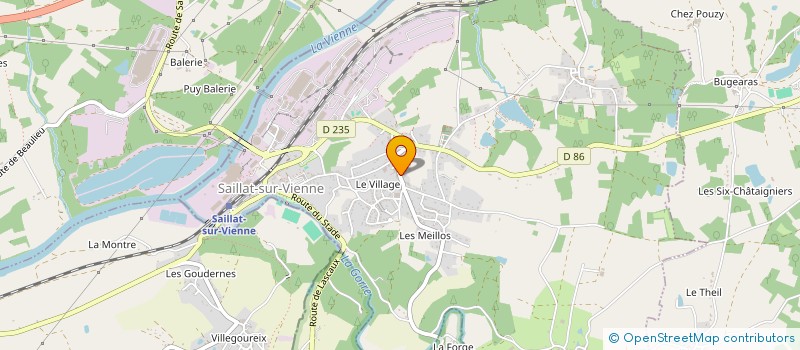 localisation de l'entreprise MONSIEUR JEROME MEILLAUD  SAILLAT-SUR-VIENNE