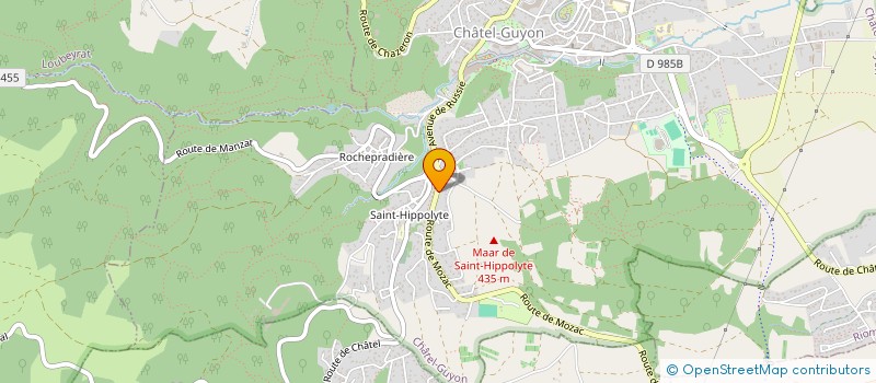 localisation de l'entreprise MONSIEUR JEROME MENAL  CHATEL-GUYON