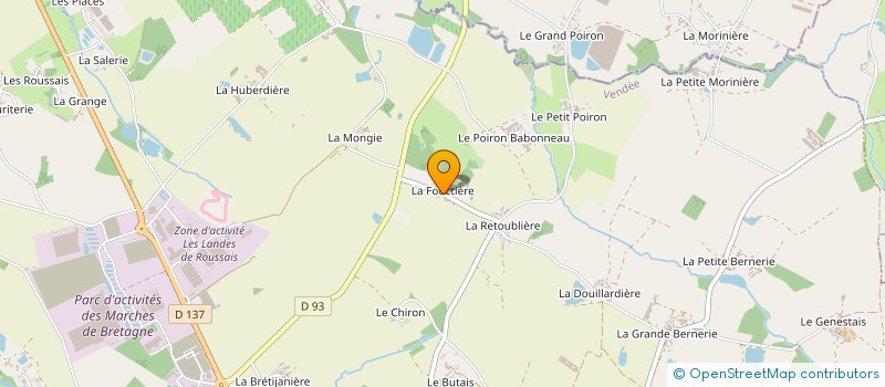 localisation de l'entreprise MONSIEUR JEROME MERCEREAU à MONTAIGU-VENDEE