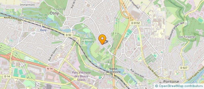 localisation de l'entreprise MONSIEUR JEROME MERCIER  OSNY