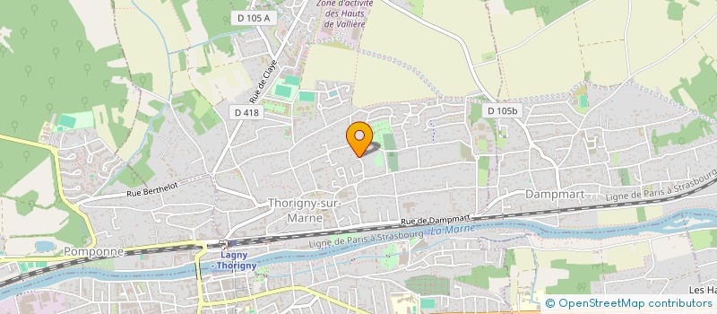 localisation de l'entreprise MONSIEUR JEROME MEREAU  THORIGNY-SUR-MARNE