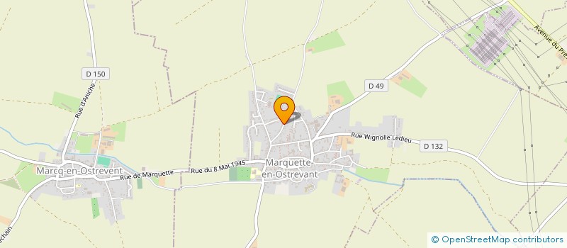 localisation de l'entreprise MONSIEUR JEROME MERESSE  MARQUETTE-EN-OSTREVANT