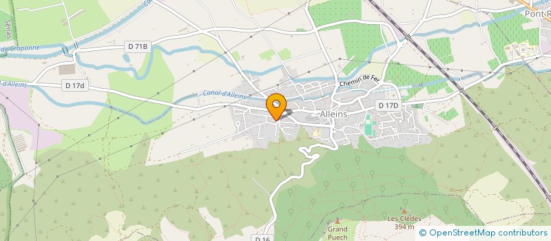 localisation de l'entreprise MONSIEUR JEROME MERGEOT  ALLEINS