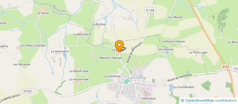 localisation de l'entreprise MONSIEUR JEROME MERIENNE à LARCHAMP
