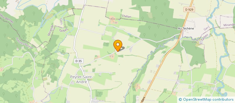 localisation de l'entreprise MONSIEUR JEROME MERVEILLE  THERMES-MAGNOAC